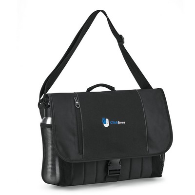 Baylor Laptop Messenger - Black