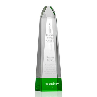 Radiant Obelisk - Optical/Green 10½"