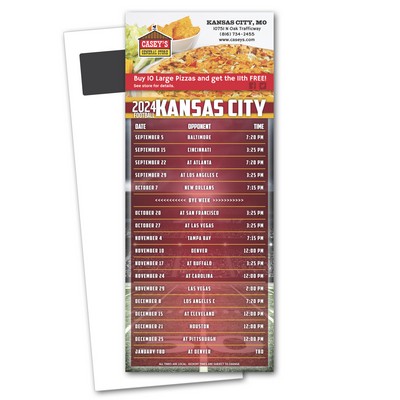 Football Schedule Magnetic Stick Up Card