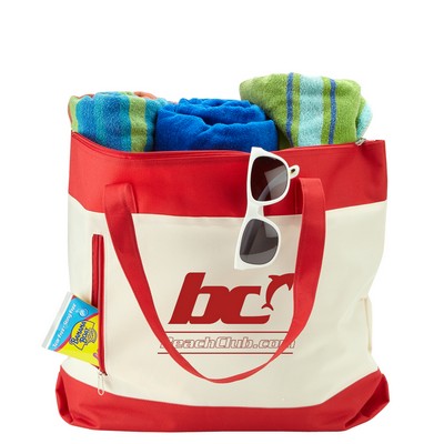 Shoreline Boat Tote Bag