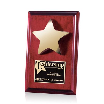 Appleby Star Plaque - Rosewood/Gold