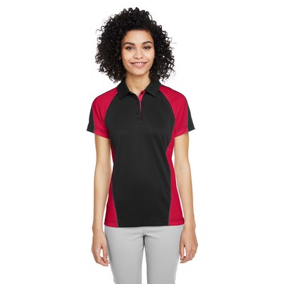 Harriton Ladies' Advantage Snag Protection Plus IL Colorblock Polo