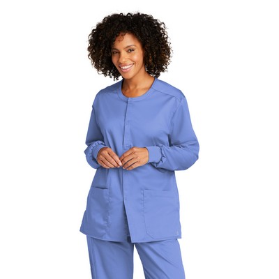 WonderWink® Unisex WorkFlex™ Snap-Front Scrub Jacket