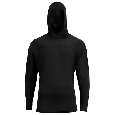 A-4 Unisex Airflex Long-Sleeve Scuba Neck Hooded T-Shirt