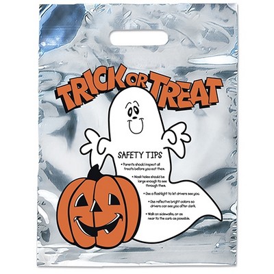 Ghost Sliver Reflective Halloween Bag - Flexo Ink Print