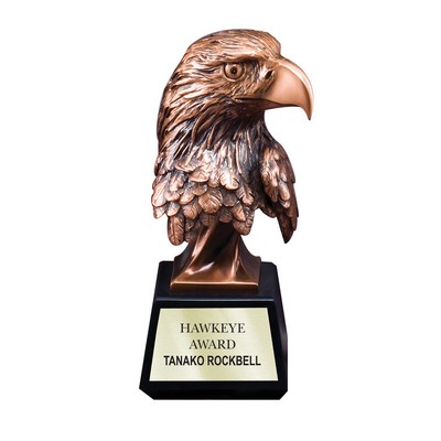 Bronze Antique Resin Eagle Head - Medium