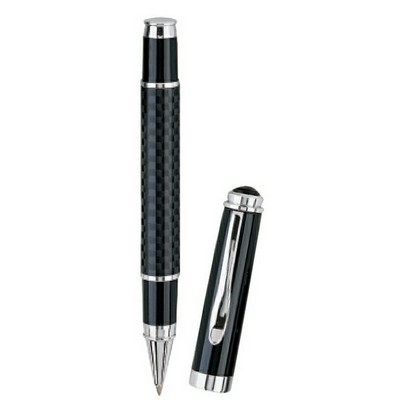 Synthesis Brass Cap Off Rollerball Pen w/ Carbon Fiber Barrel