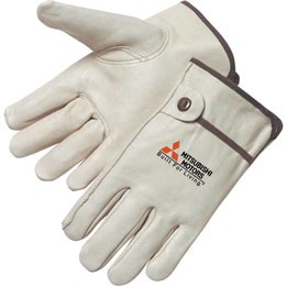 Grain Cowhide Driver Glove W/Pull Strap