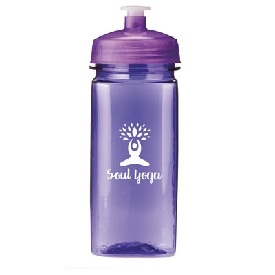 16 Oz. PolySure™ Squared Up Sports Water Bottle