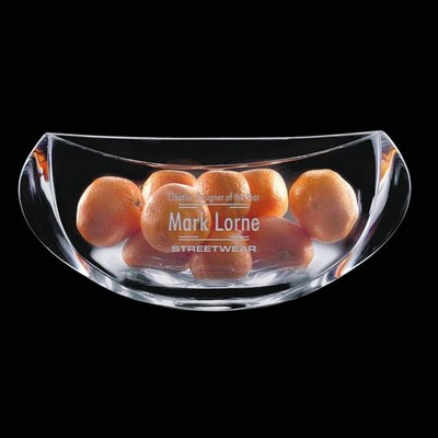 Tilden Bowl - Crystal 12" Wide