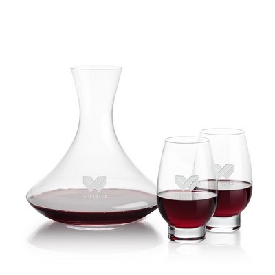 Senderwood Carafe & 2 Glenarden Stemless Wine