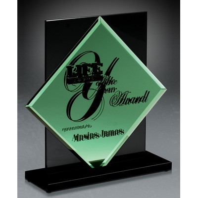 Green Glass Diamond Award - Emerald