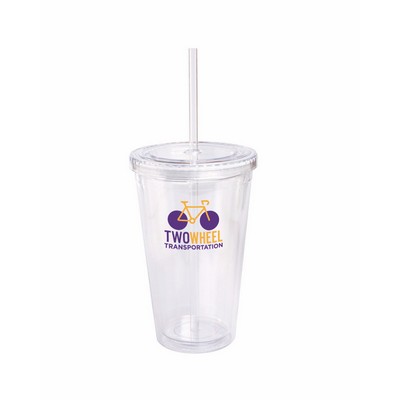 Prime Line 16oz Double Wall Cool Acrylic Tumbler