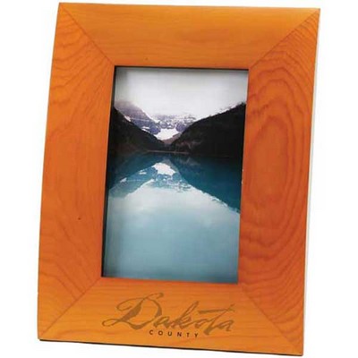 Curved Wood Picture Frame w/Wide Borders