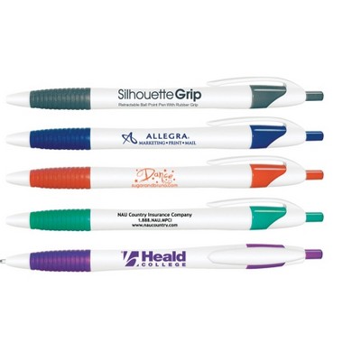 Liqui-Mark® Silhouette Grip Retractable Ballpoint Pen w/Rubber Grip