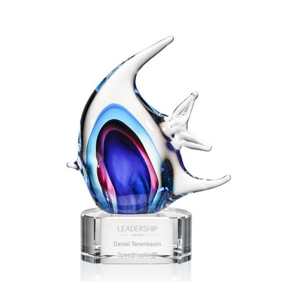 Neptune Fish on Clear Base - 7¾" Medium