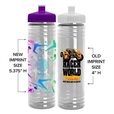 24 Oz. Slim Fit Water Bottle w/Push-Pull Lid - Digital