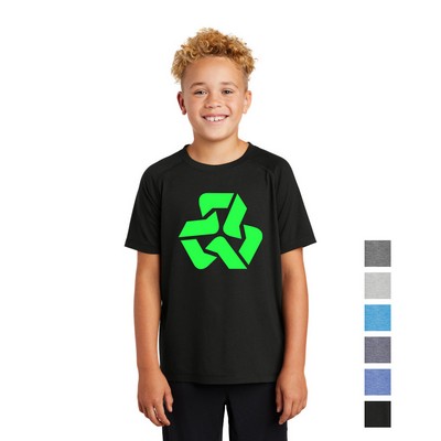 Sport-Tek ® Youth PosiCharge ® Tri-Blend Wicking Raglan Tee