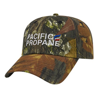 Six Panel Unstructured Camo Cap