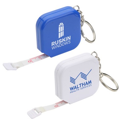 Square 5-Foot Tape Measure with Key Chain