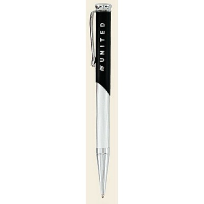 Ambassador Silver Twist Action Ballpoint Pen