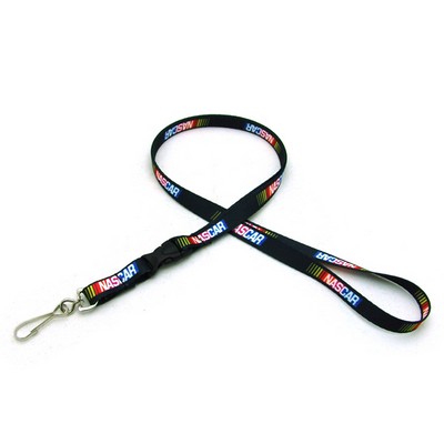 3/8" Digitally Sublimated Lanyard w/ Detachable Buckle