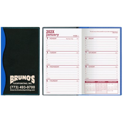 Soft Cover 2 Tone Vinyl Holland Series Weekly Planner w/o Map / 1 Color