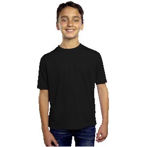 Youth Moisture Wicking Crew Neck Tee Shirt