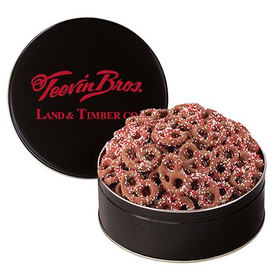 Corporate Color Chocolate Covered Pretzel Tin / Medium