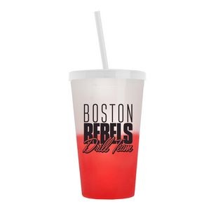 22 Oz. Cool Color Change Straw Tumbler