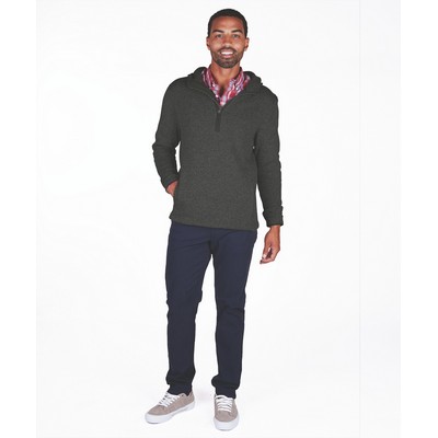 Men's Heathered Fleece Quarter Zip Hoodie