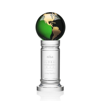 Colverstone Globe Award - Optical Green/Gold 10¼"