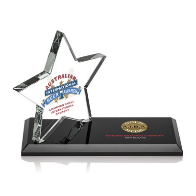 VividPrint™ Award - Northam Star/Black 3"x7"