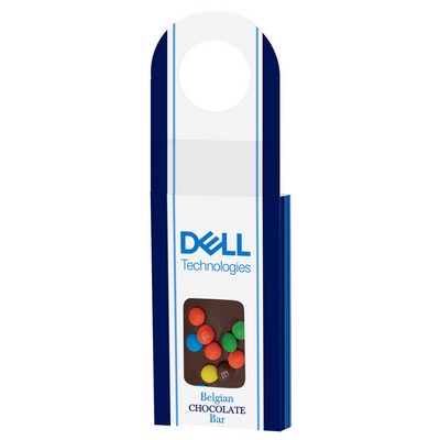 Belgian Chocolate Bar Wine Hanger - Dark Chocolate M&M Bar