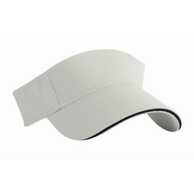 Headshots™ Lightweight Brushed Cotton Twill Sandwich Visor