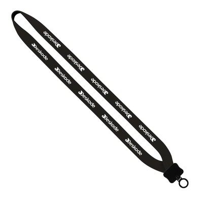 3/4" Neoprene Lanyard W/ Plastic Clamshell & O-Ring