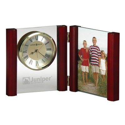 Howard Miller Alex Hinged Wood & Glass Portrait Clock