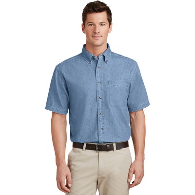 Port & Company® Short Sleeve Value Denim Shirt