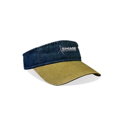 Washed Denim Visor