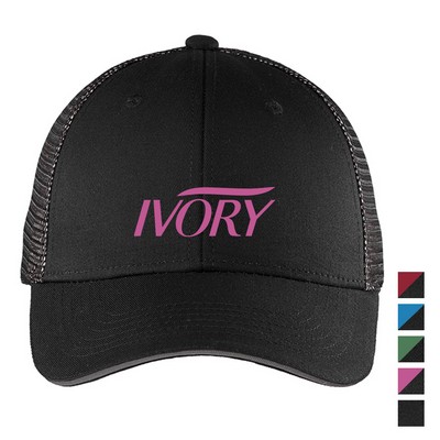 Port Authority® Double Mesh Snapback Sandwich Bill Cap