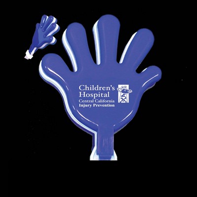 7" Pad Printed Blue & White Hand Clapper