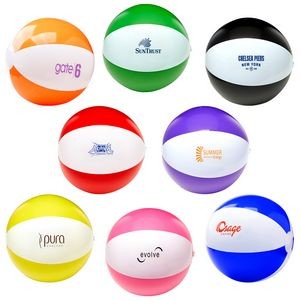 16" Two-Tone Beach Ball Inflate