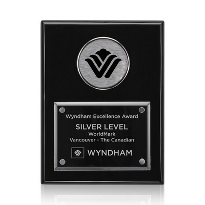 Jansenn Plaque - Black/Chrome 7"x9"