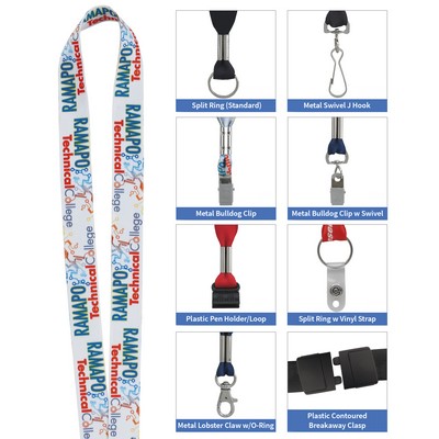 3/4" 'Fine Print' Lanyard