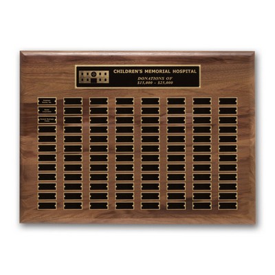 Walnut Pert Plaque - 96 Plates