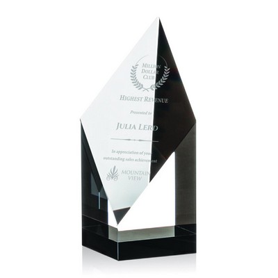 Vertex Award - Optical/Black Crystal 6"