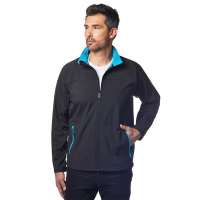 Men's Ridge Soft Shell Jacket w/Contrast Trim