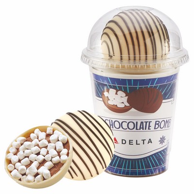 Hot Chocolate Bomb Cup Kit - Original Flavor - Classic White Chocolate