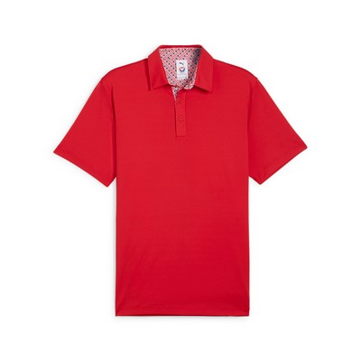 PUMA® Golf X Volition Flag Trim Polo