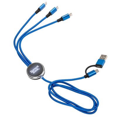 Fuller Light-Up Multi-Charge Cable - Blue